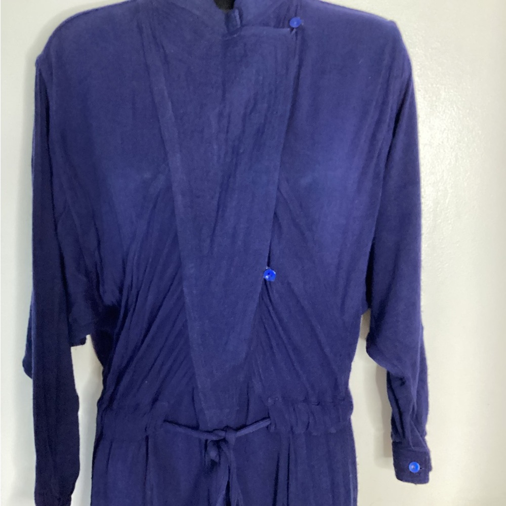 Vintage Chic Royal Blue Jumpsuit L